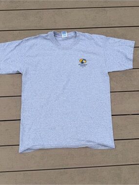 Breckenridge Colorado Ski Graphic Shirt Gray Rip in Peace Men’s Large Y2K Skater